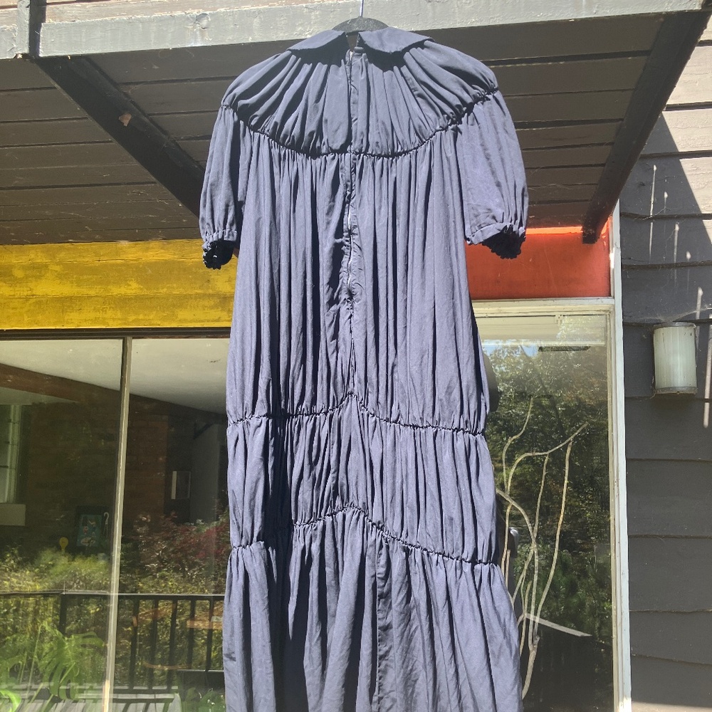 NWT Comme des Garçons/ midnight navy drop waist puff dress - Picture 2 of 3